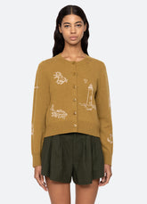 Clyde Cardigan Ochre