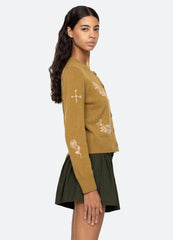 Clyde Cardigan Ochre