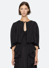 Delilah Cape Black|Cream