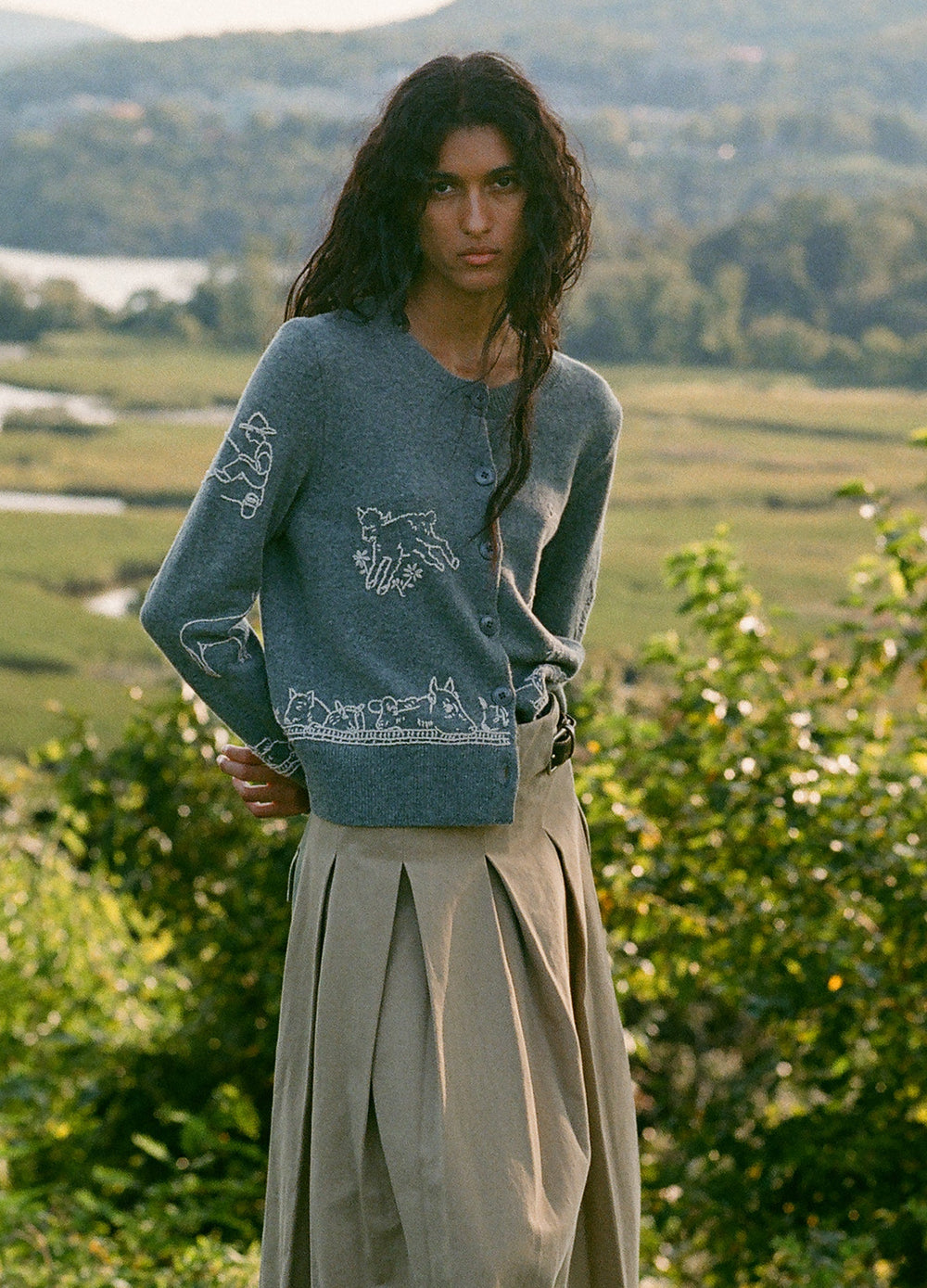 Edin Cardigan Grey