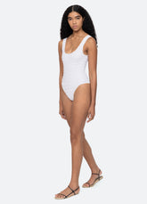 Shyla One Piece White|Navy