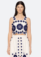 Catrine Top Blue