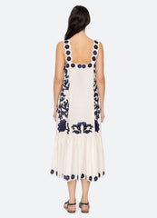 Catrine Dress Blue|Red