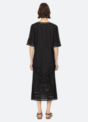 Lula Dress Black|White