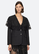 Arielle Jacket Black|Cream