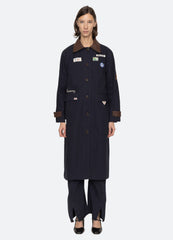 Carolyn Coat Navy