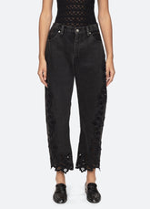 Cavina Jeans Black|White