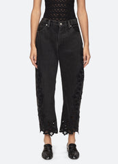 Cavina Jeans Black|White