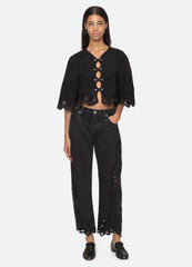 Cavina Jeans Black|White