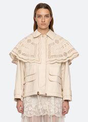 Marie Cape Jacket Cream