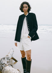 Spencer Denim Shorts White