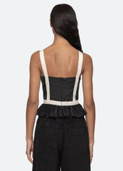 Thalia Top Black|Blush