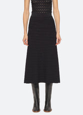 Rue Skirt Black|Cream