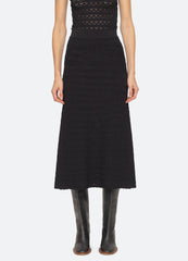 Rue Skirt Black|Cream