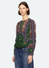 Melba Top Green
