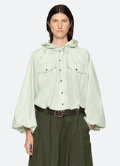 Sullivan Top Seafoam|White