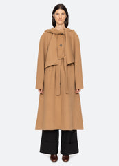 Astra Coat Khaki|Navy