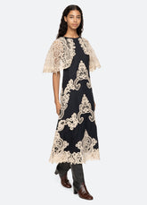 Medina Dress Black|Burgundy