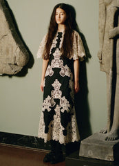 Medina Dress Black|Burgundy