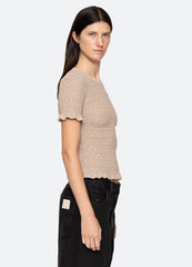 Ruby Top Champagne|Navy