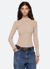 Ruby L/S Top Champagne|Navy|Black