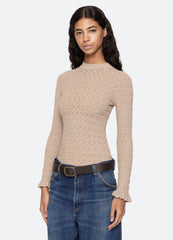Ruby L/S Top Champagne|Navy|Black