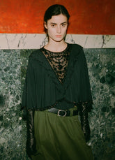 Shanna Beaded Top Black