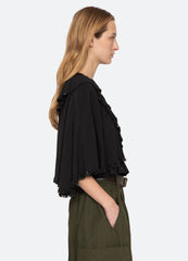 Shanna Beaded Top Black