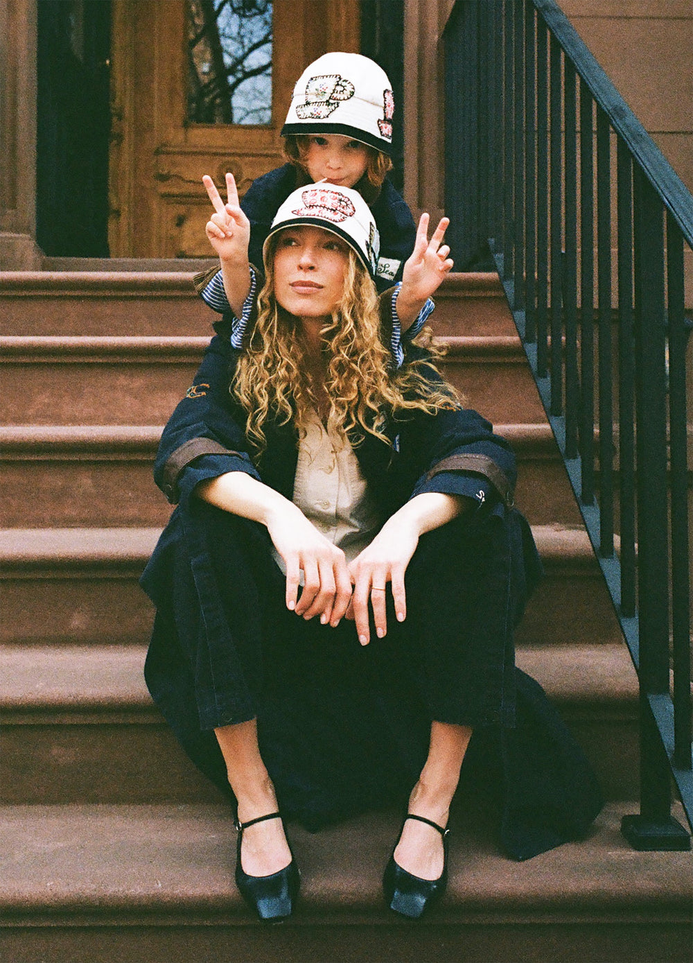 Karmen Hat Cream|Navy