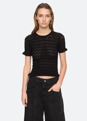 Rue S/S Sweater Black|Cream|Blue|Mint