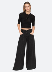 Velma Jeans Black|White