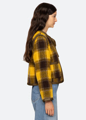 Amber Tie Front Jacket Yellow