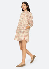 Alexis Tunic Cream|Purple