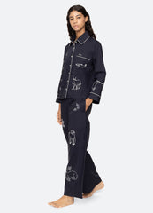 Demi PJ Set Navy
