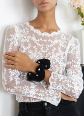 Velvet Scrunchie Black