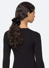 Velvet Scrunchie Black