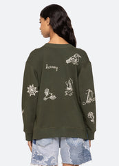 Clyde Sweatshirt Army