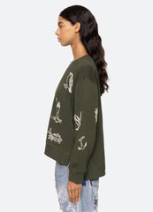 Clyde Sweatshirt Army