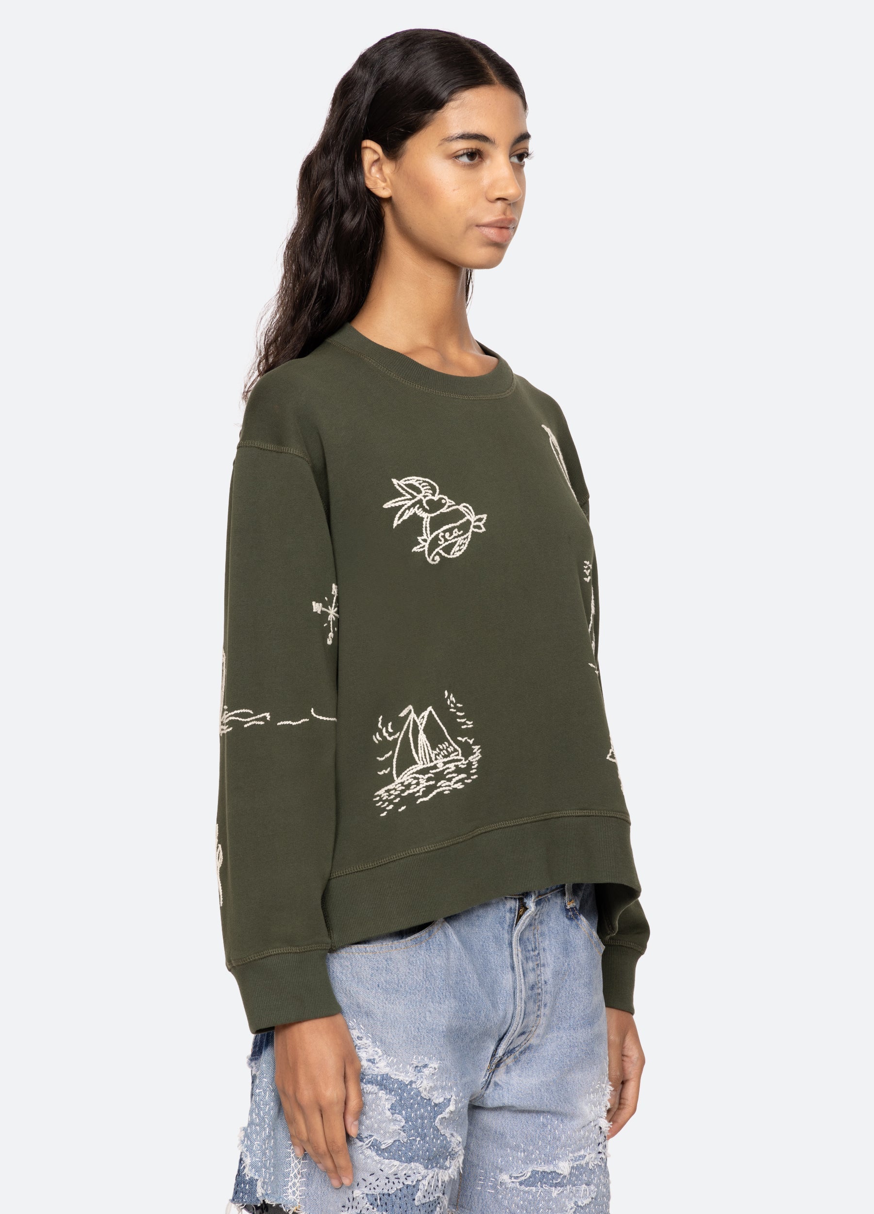 Clyde Sweatshirt Army
