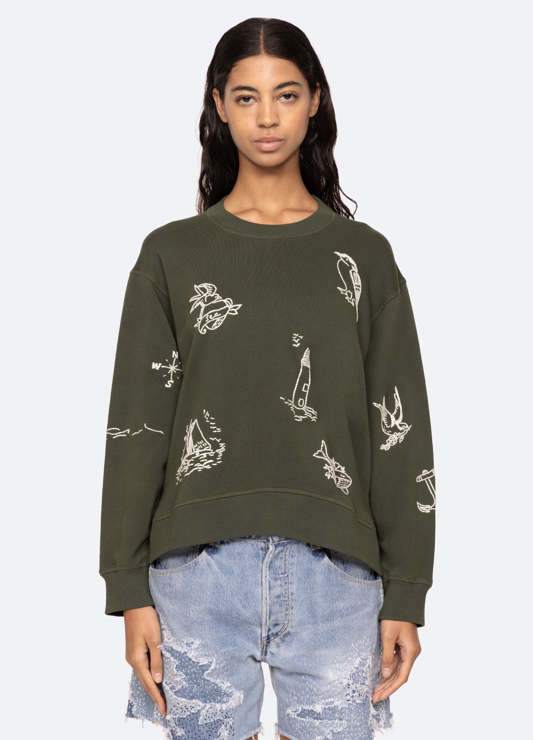 Clyde Sweatshirt Army