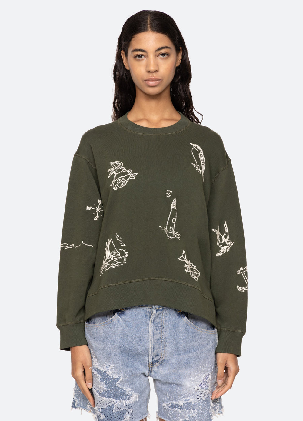 Clyde Sweatshirt Army