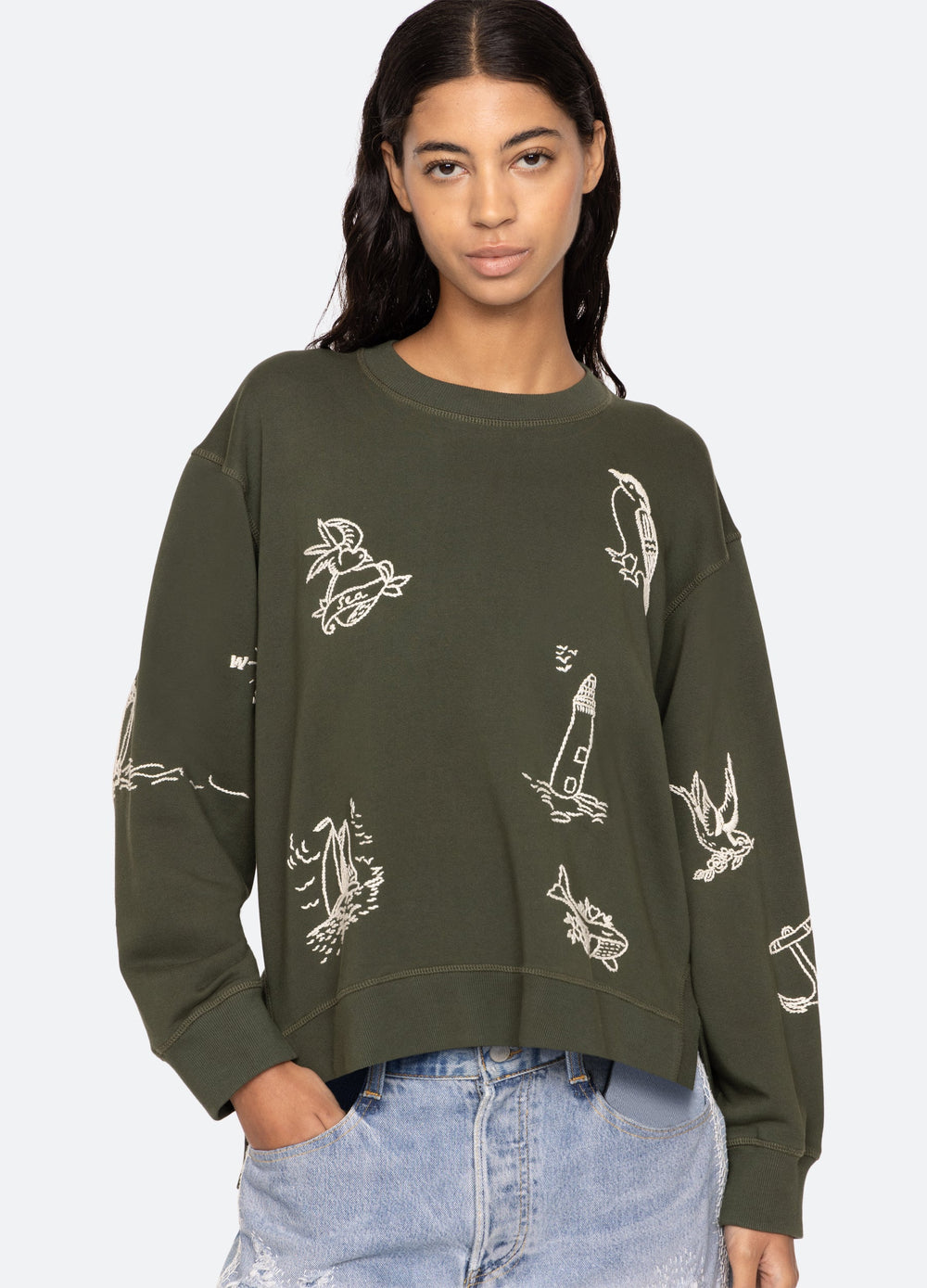 Clyde Sweatshirt Army