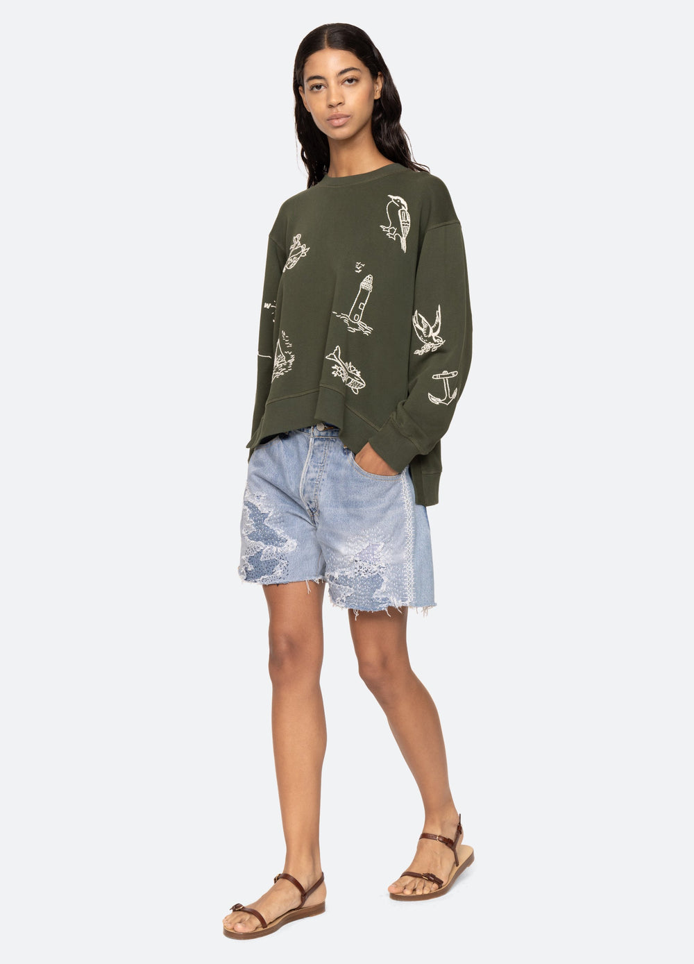 Clyde Sweatshirt Army