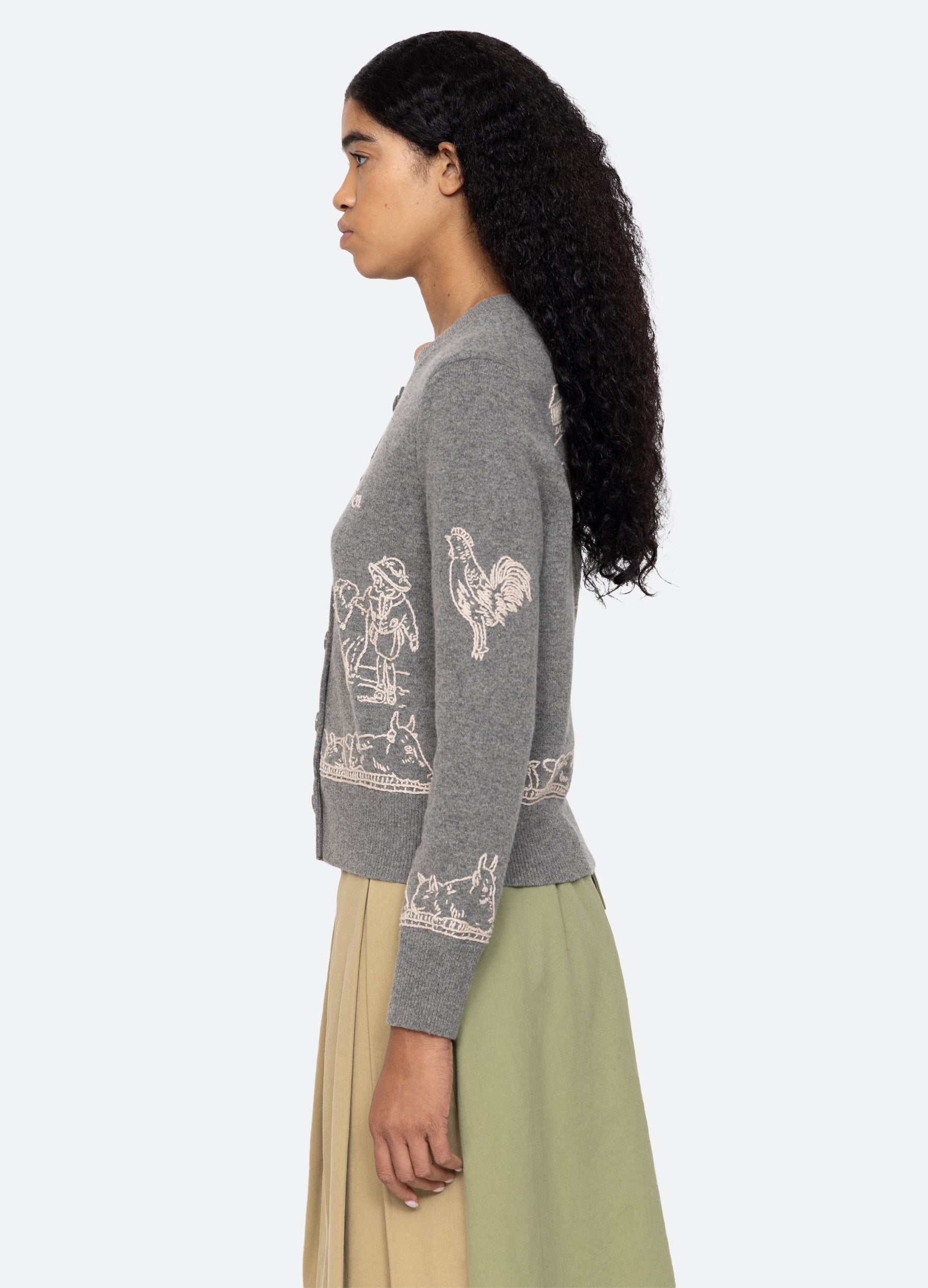 Edin Cardigan Grey