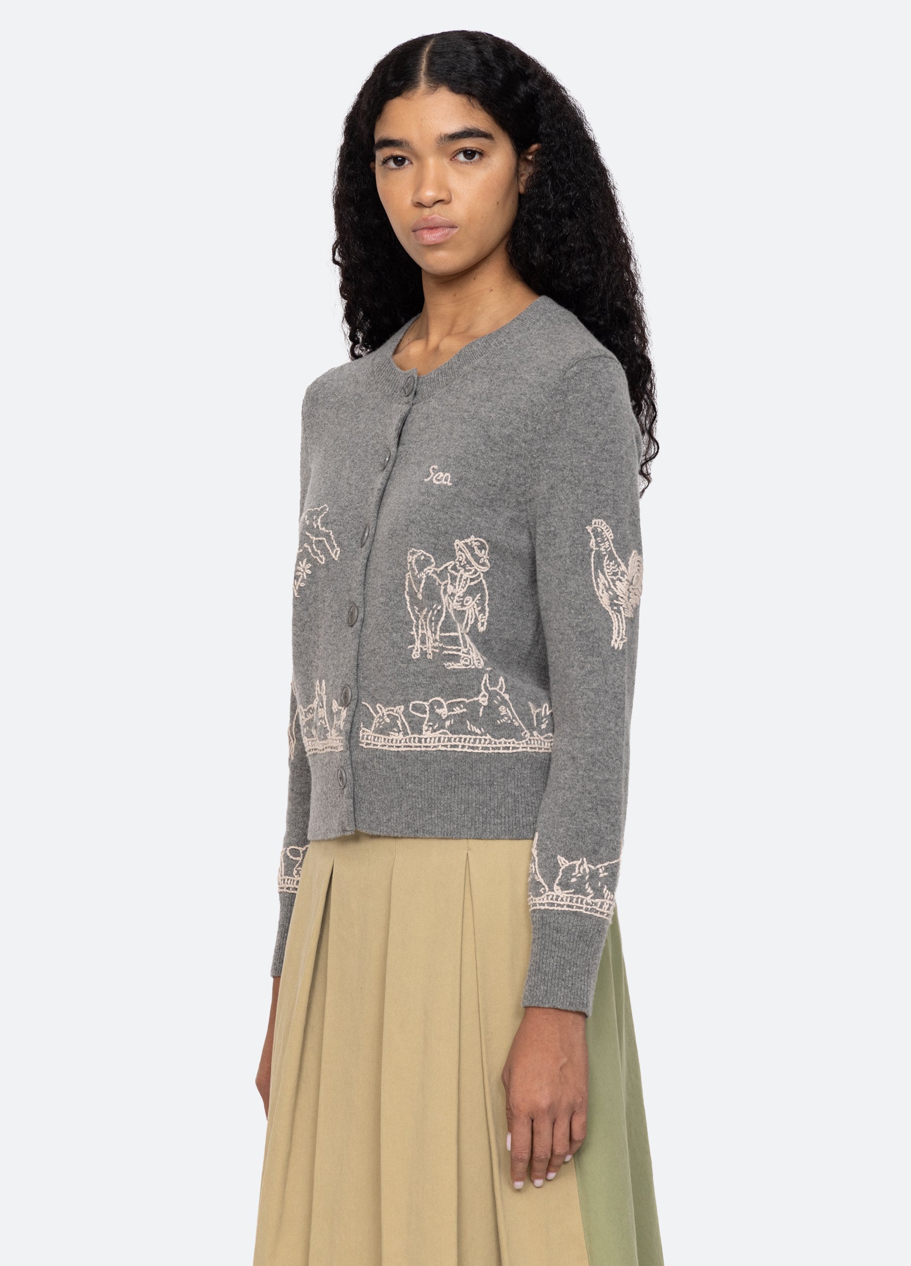 Edin Cardigan Grey