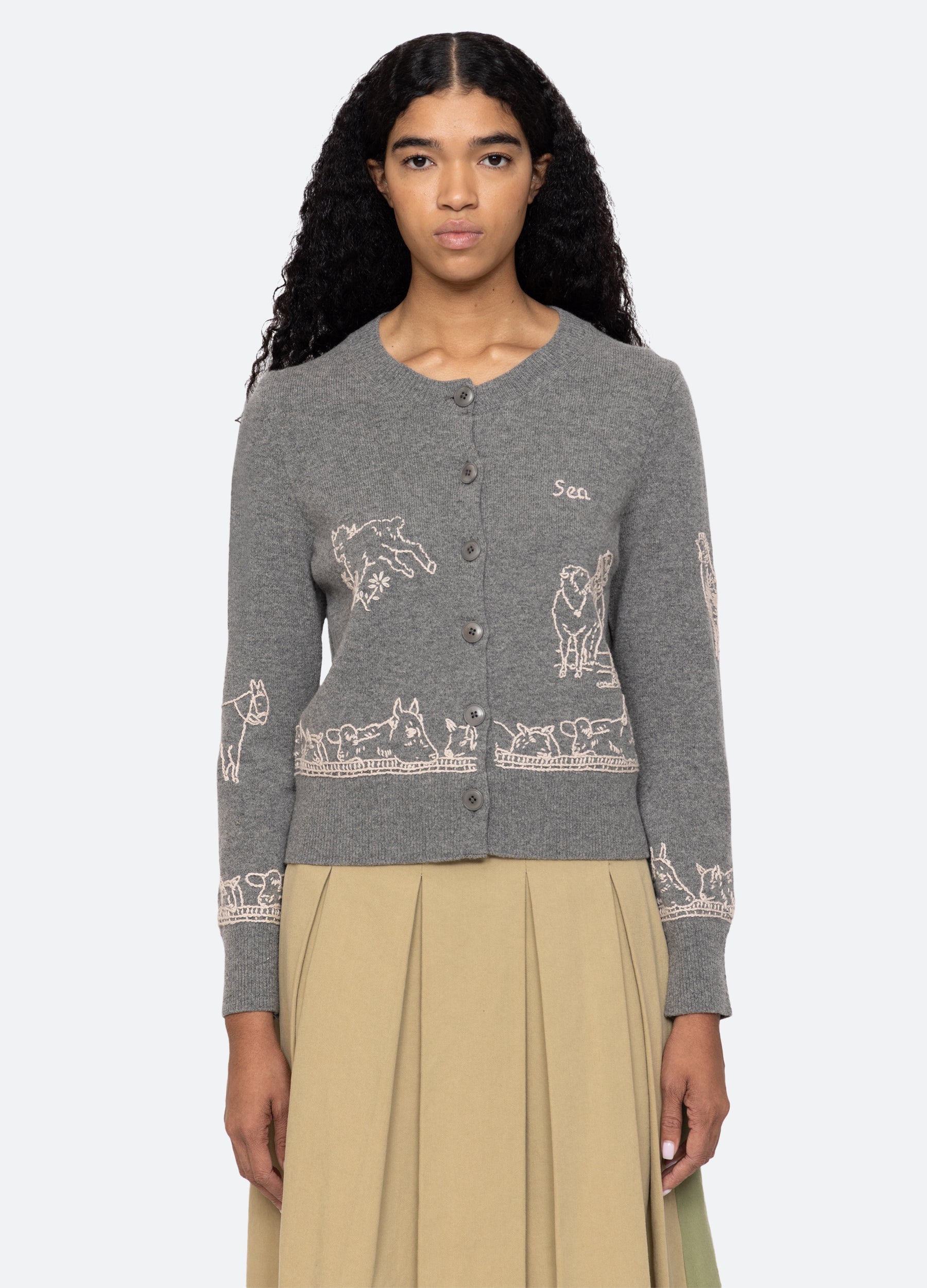 Edin Cardigan Grey