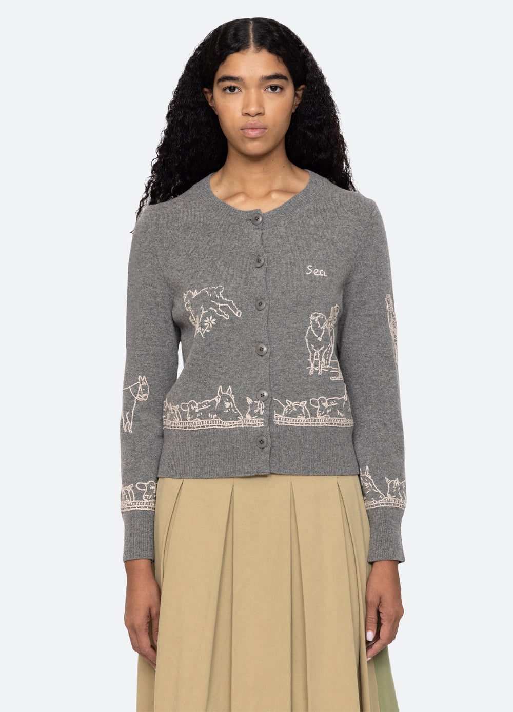 Edin Cardigan Grey