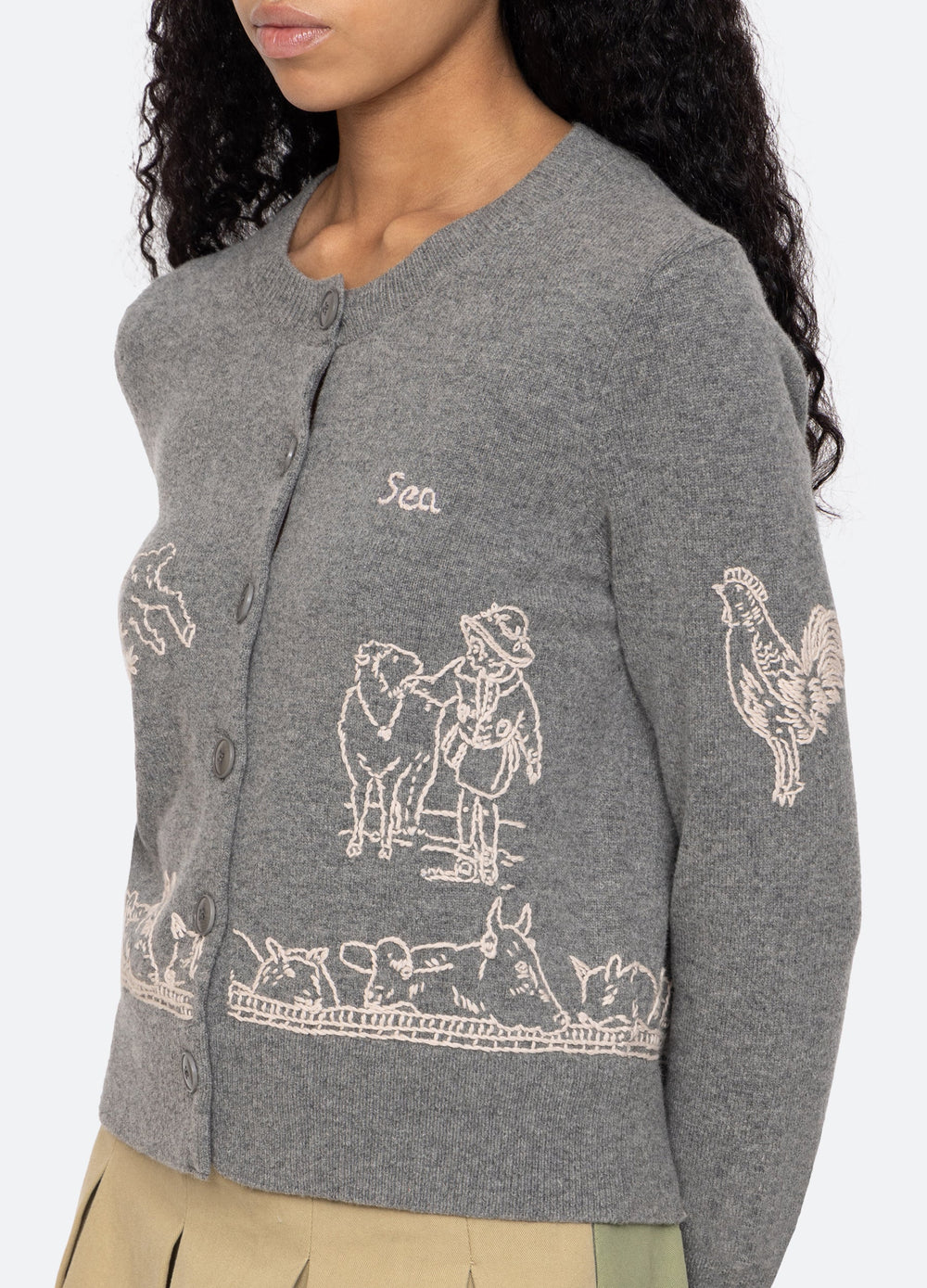 Edin Cardigan Grey