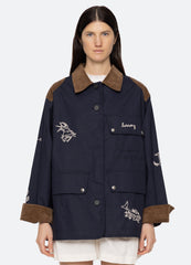 Clyde Barn Jacket Navy