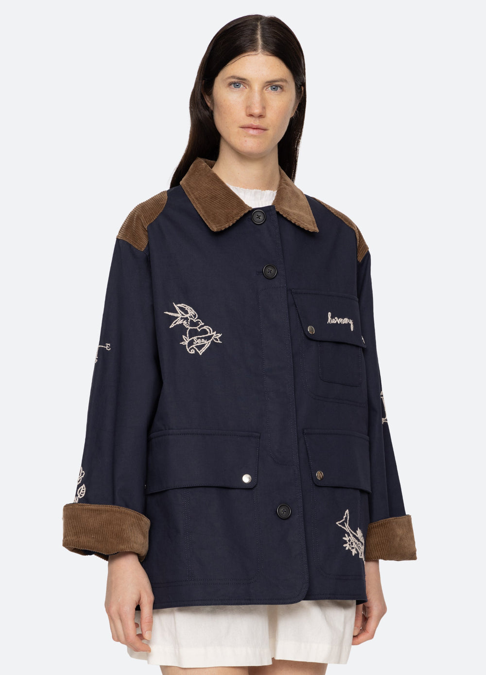 Clyde Barn Jacket Navy